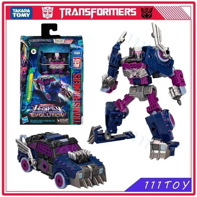 W magazynie Takara Tomy Transformers Toys Legacy Evolution Deluxe Class Axlegrease Anime Figurka akcji Robot Kolekcja Hobby Prezent
