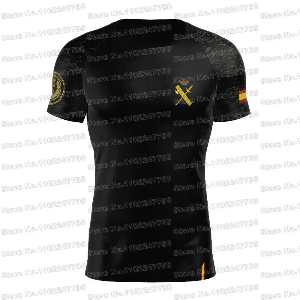 2023 Spain Civil Guard GRS 2 T Shirt Outdoor Tech Shirts Men Clothing Training Tops Fitness MTB Jersey Running Sportswear