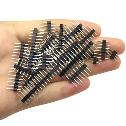 10 pz 2.54mm singola fila maschio Pin header connettore Breakable Pin header 2/3/4/5/6/8/10/12/20/40Pin PCB Pin Strip per Arduino