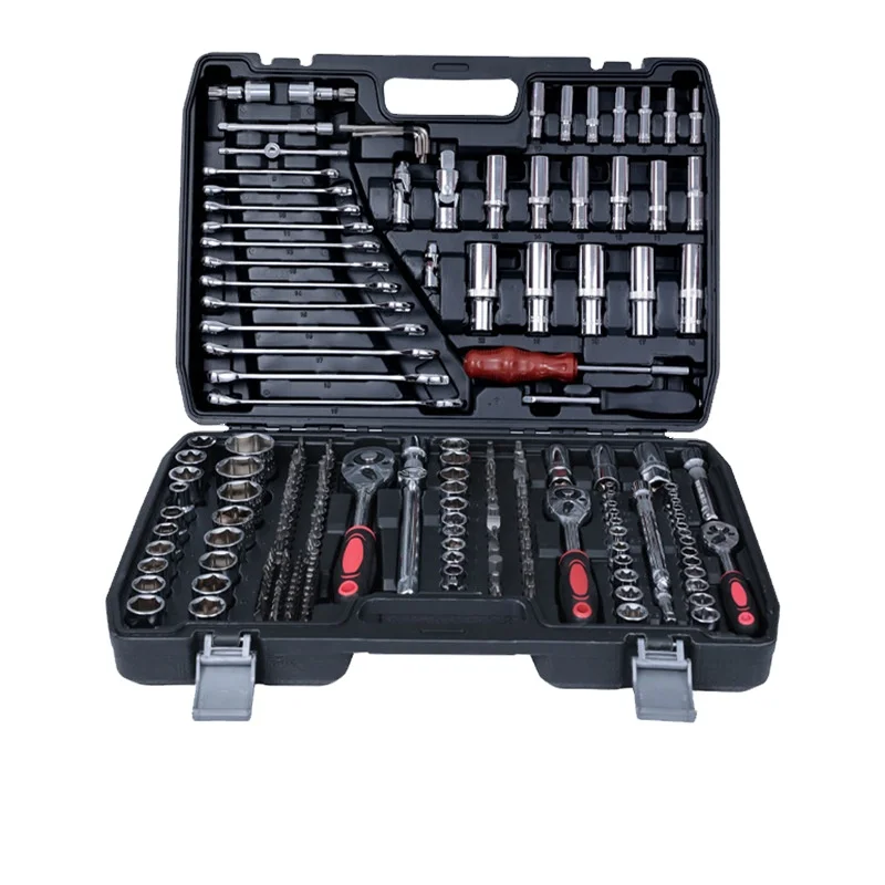 Multi-Function Auto Repair Tool Kit Household Hand Tools Including Wrench Set Socket Set and Ratchet Customizable OEM Support