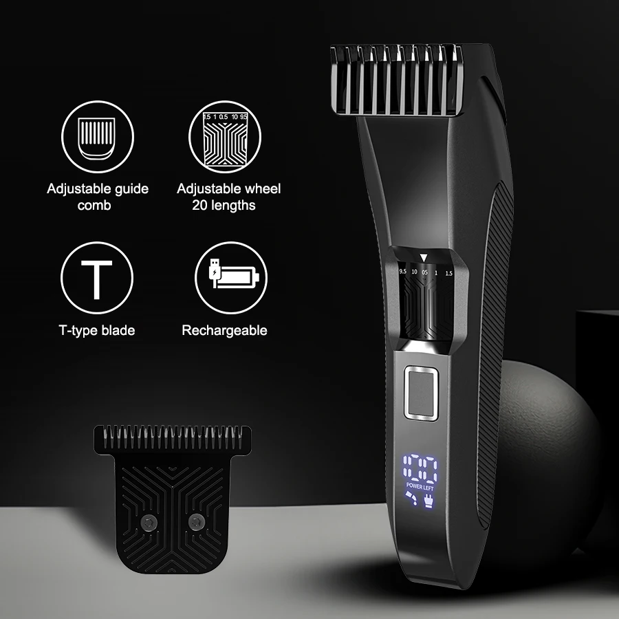 The Beard Men's Beard Trimmer - 20 Length Adjustable Cordless Clipper for Facial & Body Manscaping image 2