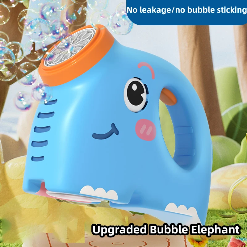 Elektryczna maszyna do baniek mydlanych w kształcie słonia, tworząca atmosferę na zaręczyny, występy sceniczne, z oświetleniem, automatyczny producent baniek.