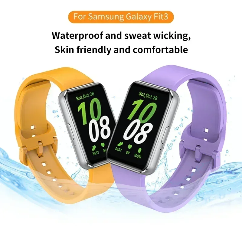 Cinturino in silicone per Samsung Galaxy Fit 3 R390 Smart Watch cinturino sportivo di ricambio per Samsung Galaxy Fit3 Correa