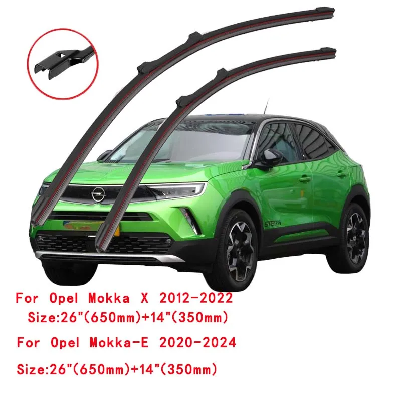 Escobilla de goma doble para limpiaparabrisas de coche, escobilla para Opel Vauxhall Mokka X J13 mokka-e 2016 2017 2018 2019 2020 2021