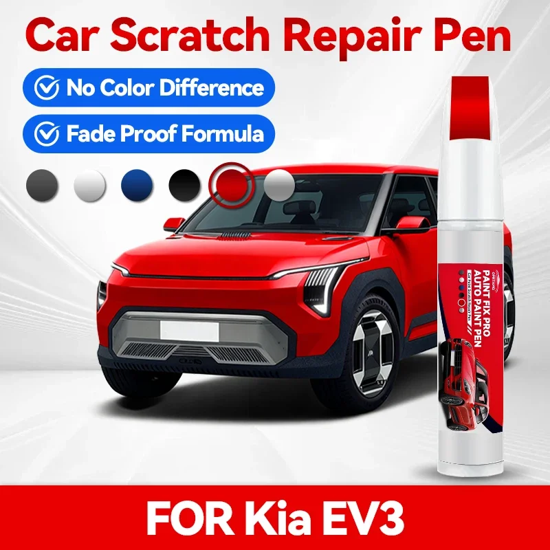 

Ручка-корректор для ремонта автомобильной краски KIA EV3, аксессуары для устранения царапин, черный 9B, зеленый, серый, оранжевый 06, белый