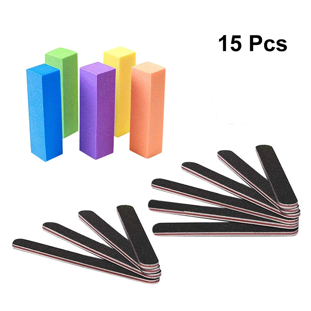 1 conjunto de arquivos de polimento de unhas, material durável portátil, fácil operação, ferramenta de manicure para salão de beleza e uso doméstico