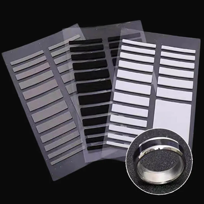 Ring Size Resizer Ring Size Change Silicone Invisible Sticker for Loose Rings Transparent White Finger Reducer Jewelry Tools