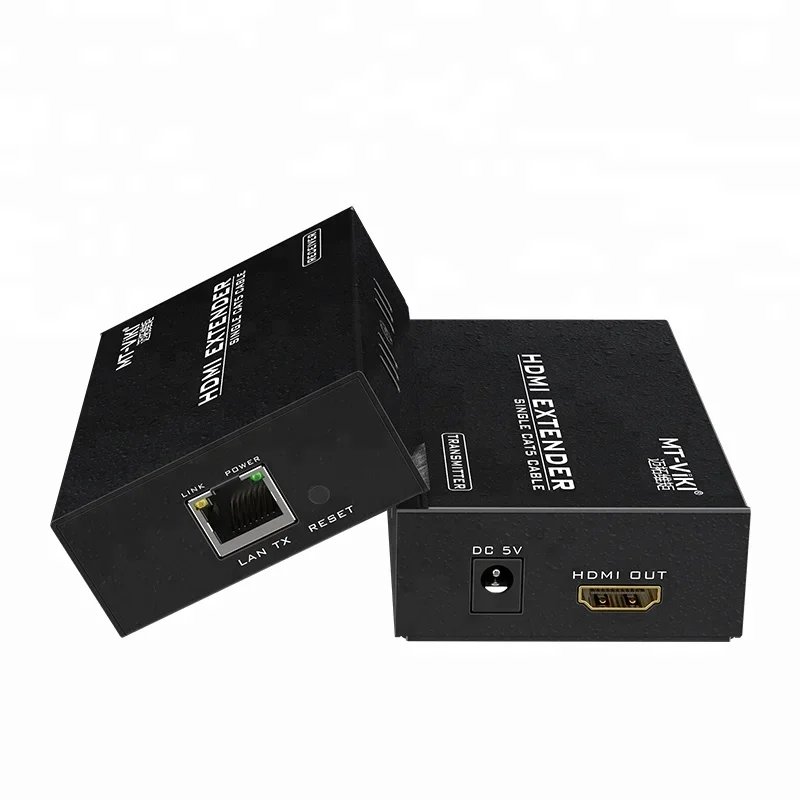

200m HDMI Extender Over Cat5e 6 Ethernet, MT-VIKI HDMI Transmitter and Receiver Over Ethernet Kit