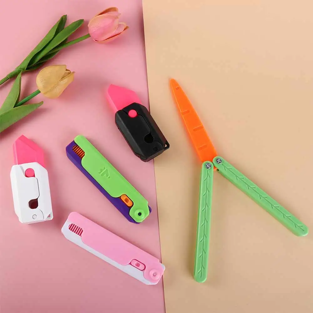 

Gravity Radish 3D Gravity Carrot Toy Small Toy Mini Model Push Card Fidget Comb Toys 3D Printing Fidgets Adults Kid Gifts