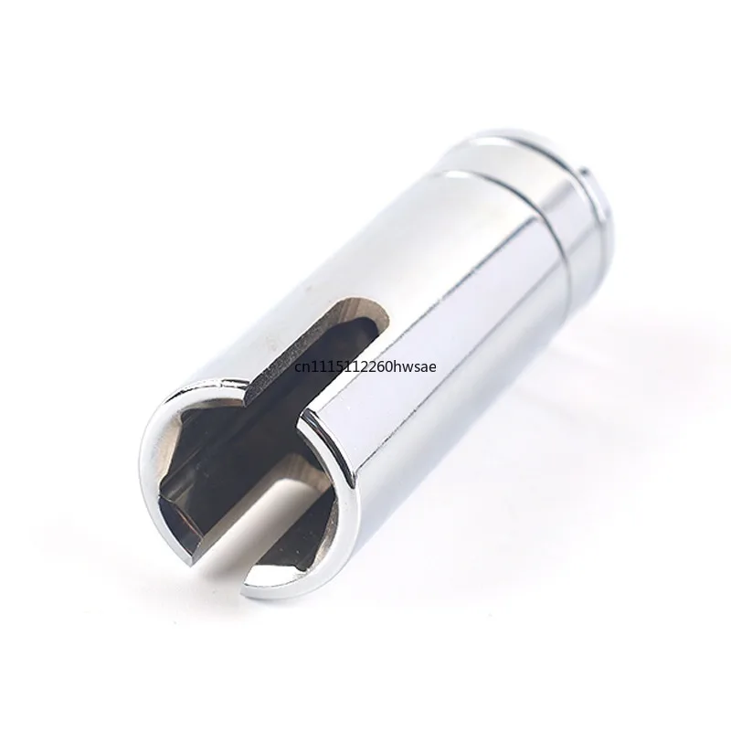 For CNC Machined Stainless Steel Trailer Jack Adapter Silver Quick Change Drill Bit Connecting Fitting