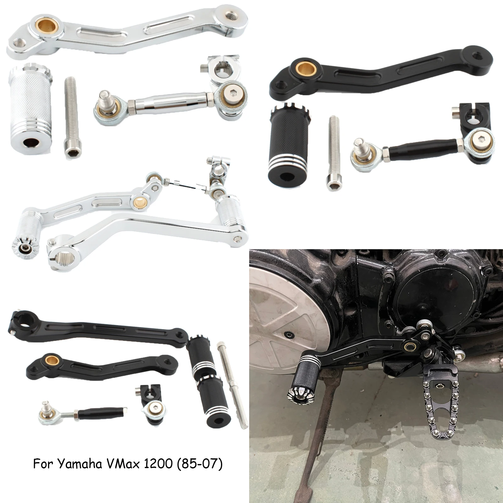 

Motorcycle Foot Pedal Rocker Arm Brake Lever Gear Shift Lever Shifting Brake Rod Linkage For Yamaha Vmax 1200 1985-2007