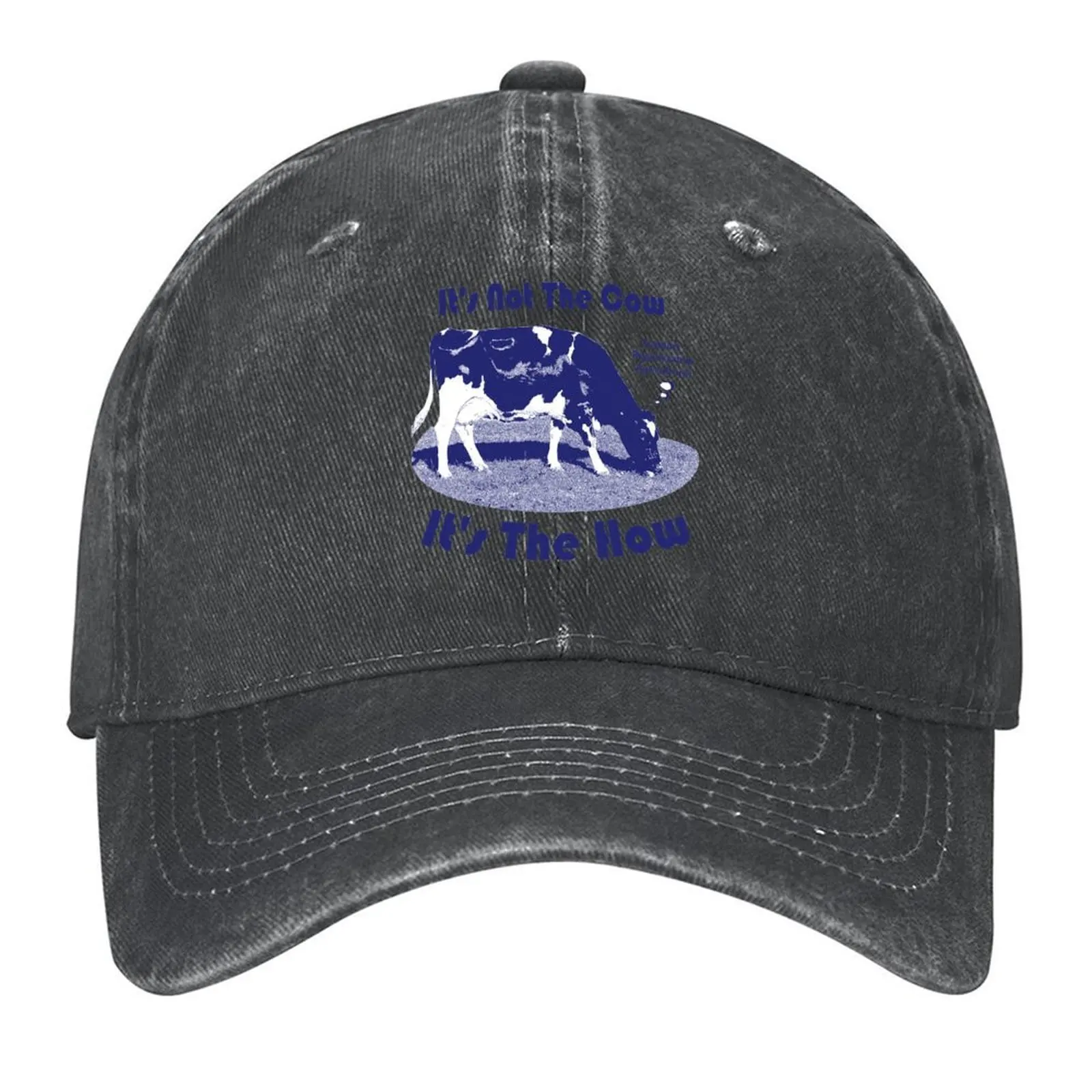 

It's Not The Cow It's The How Regenerative Agriculture Baseball Cap summer hat Hat Beach men's big size hat Caps Women Men's