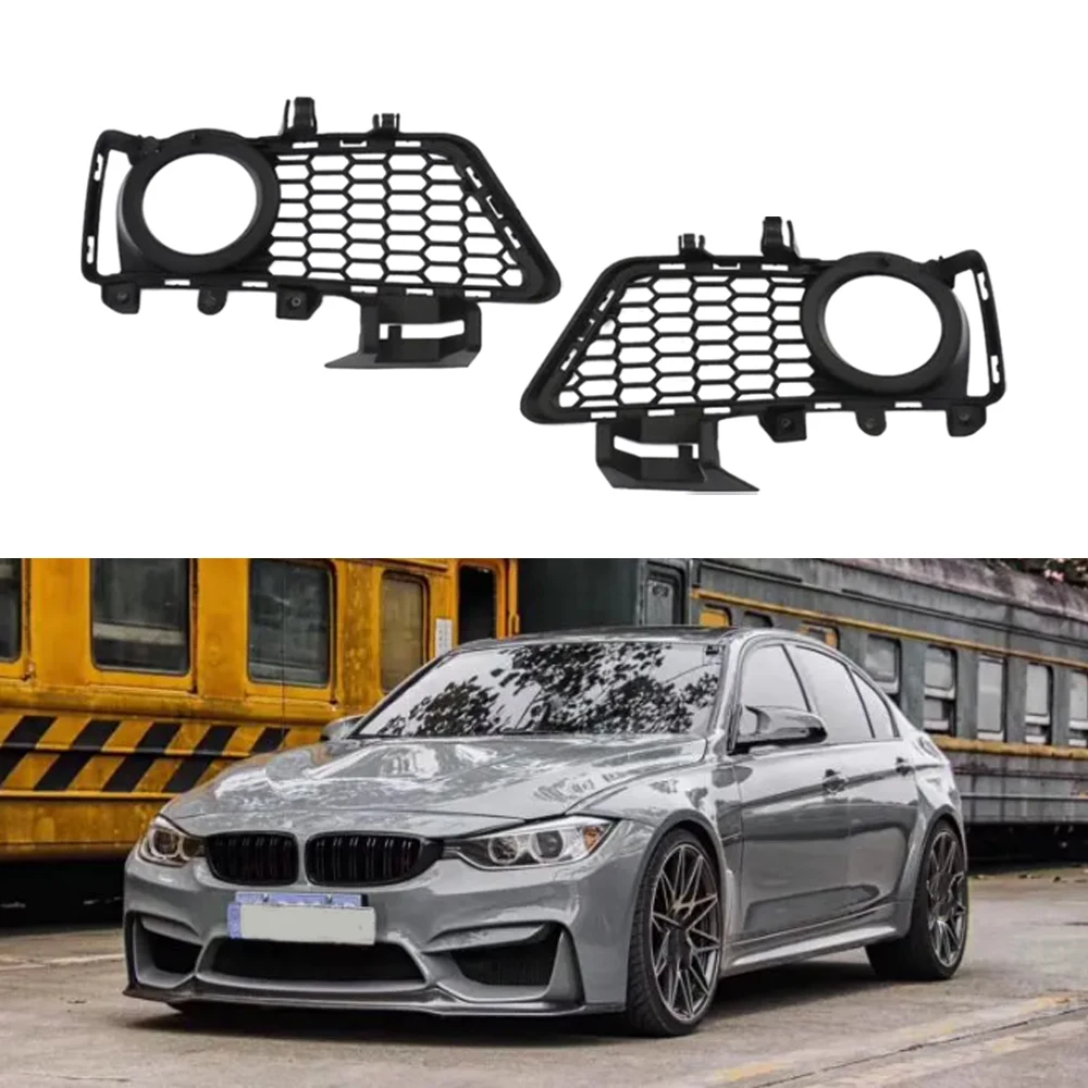 Front Grille for BMW 3 Series F30 F31 F35 M-Package 2012-2018 Front Bumper Fog Light Lamp Grille Cover Honeycomb 51118062631