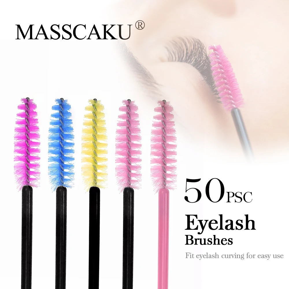 MASSCAKU-Brosse à Cils Optique pour Femme, Accessoire de Maquillage, Volume GérSoft, fissuraminants, Py, Individuel, Top Cosmétique, Applicateur