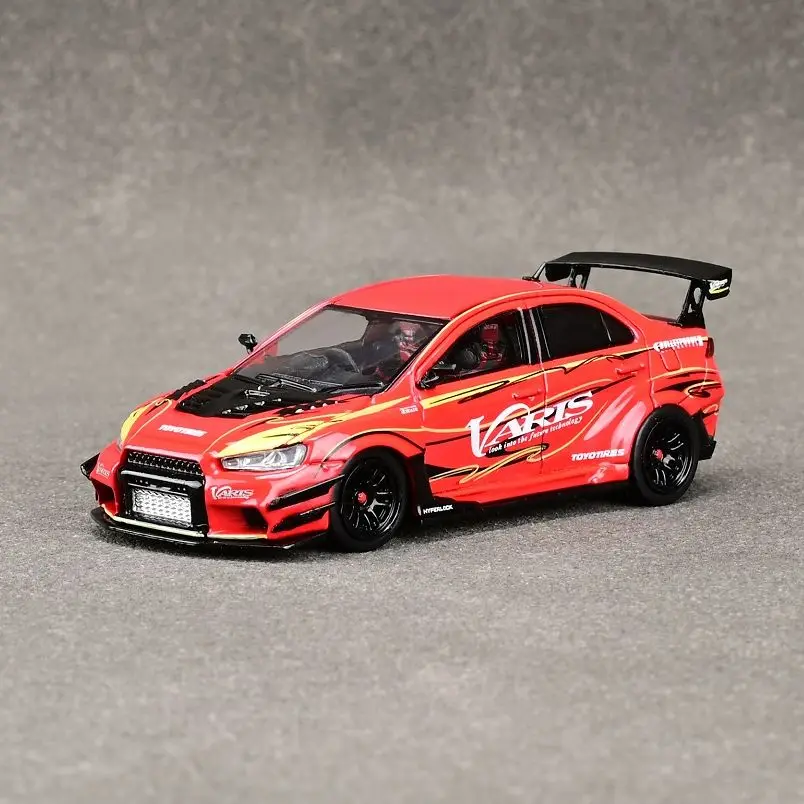 CM Model 1:64 Die-cast Model Car EVO X Diecast Supercar Racing Car With Case Gift for Boys Girls Adults Display Case