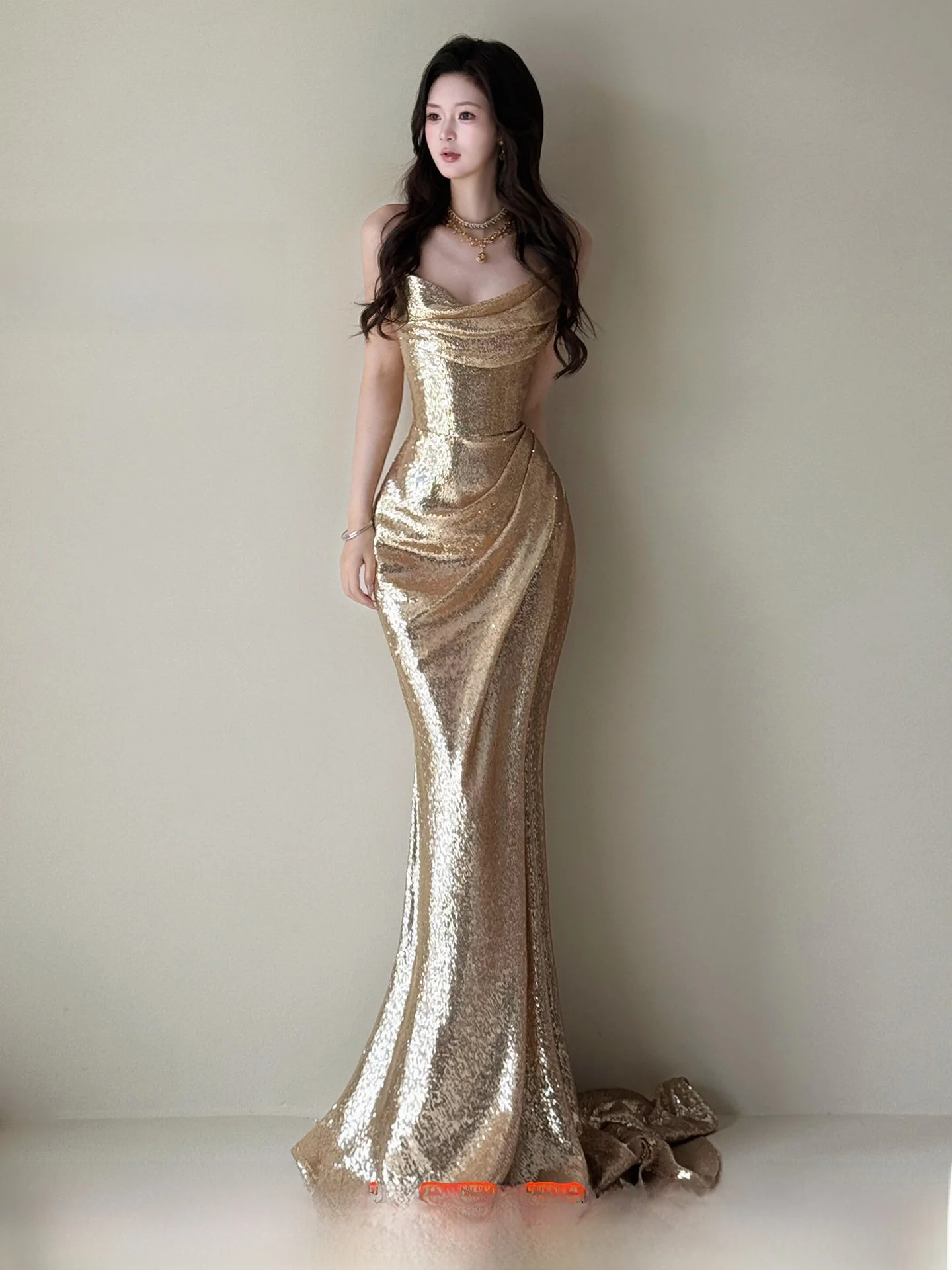 herve leger gold dress The Metallic Gabriella Foil / XS contouring compact knit Herv Lger Metallic Sandra Dress,