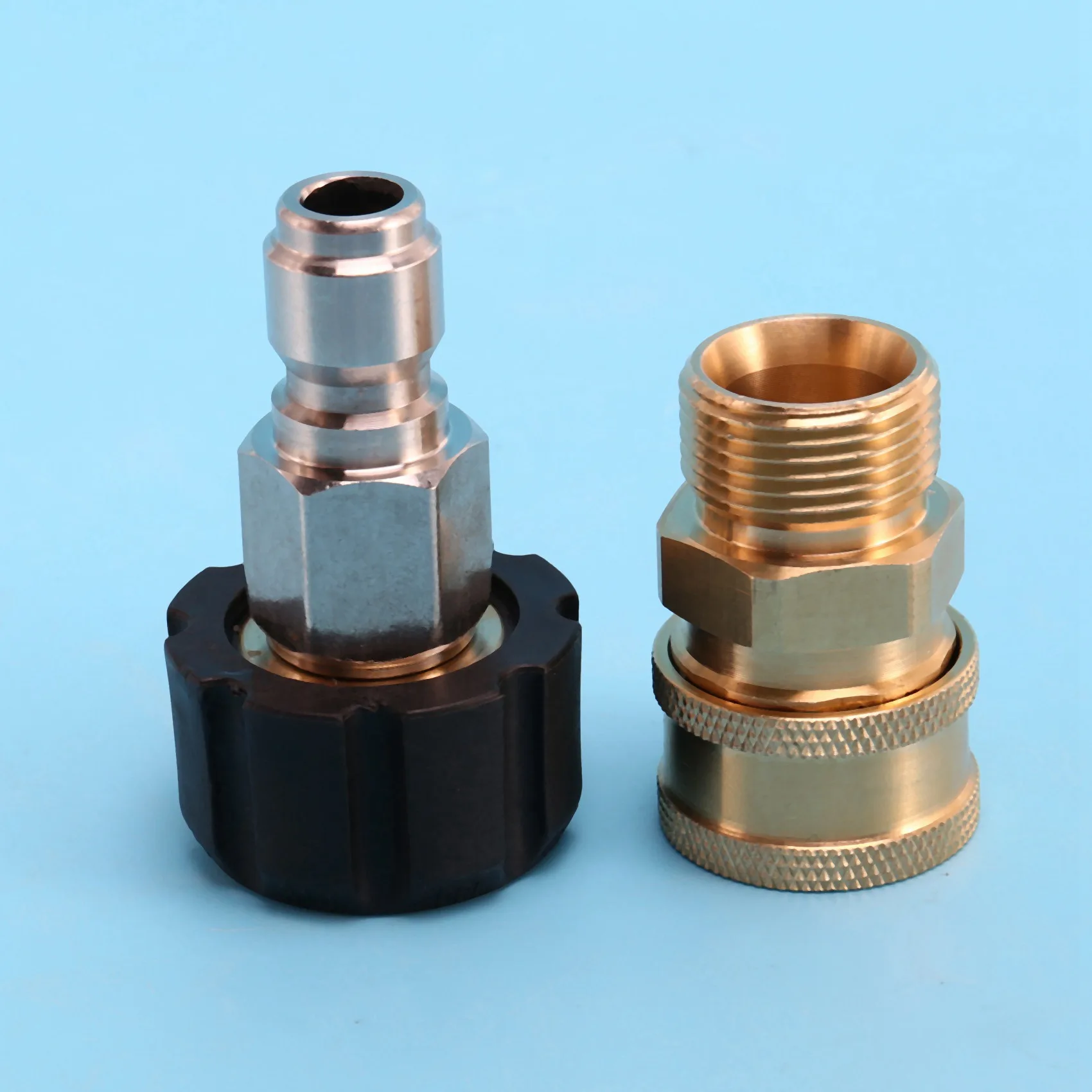 4X High Pressure Washer Adapter Set Quick Connect Kit, Metric M22-15Mm, TWIS292