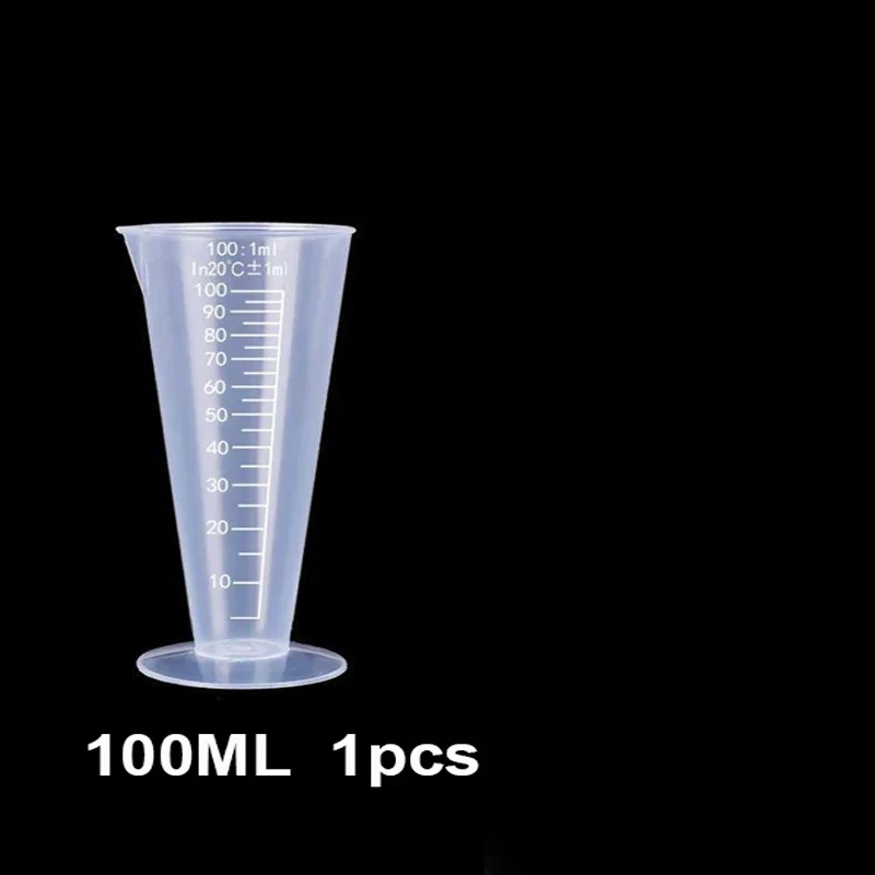 Stonylab Set De Vasos Graduados De Plástico (5 Tamaños: 50ml A 1000ml) Con Pico Vertedor