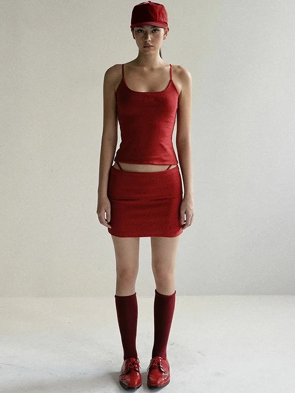 قميص داخلي نسائي مطرز للتنحيف، توب بحمالات على الطراز الأمريكي، ملابس داخلية نسائية بأسلوب عملي