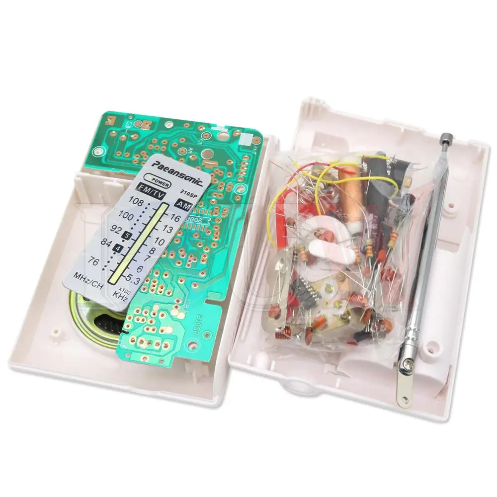 Zestaw do montażu elektronicznego CF210SP AM/FM Stereo zestaw do samodzielnego montażu dla uczącego się July DropShip DIY laboratorium