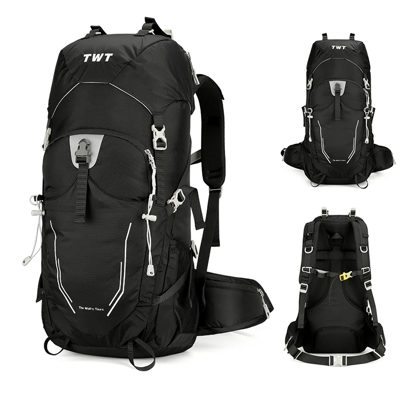 60L Camping sac à dos voyage sac de Sport avec housse de pluie escalade alpinisme Trekking sac à dos en plein air sac de randonnée épaule hommes