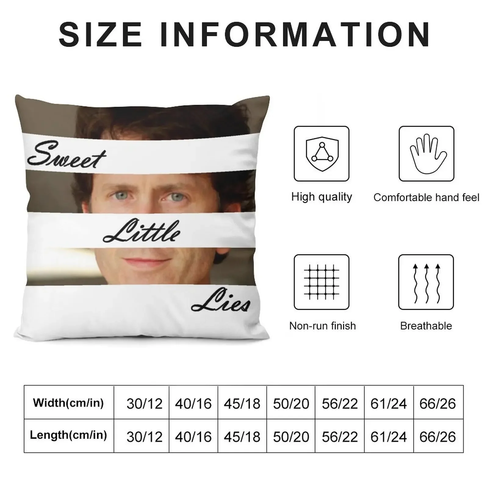 Todd Howard Sweet Little Lies Throw Pillow home decor items Pillow Cover Cushion Covers For Living Room autumn pillowcase pillow