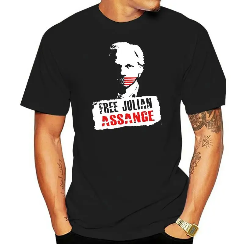 

Новые мужские футболки Free Julian Assange, размер S 2XL