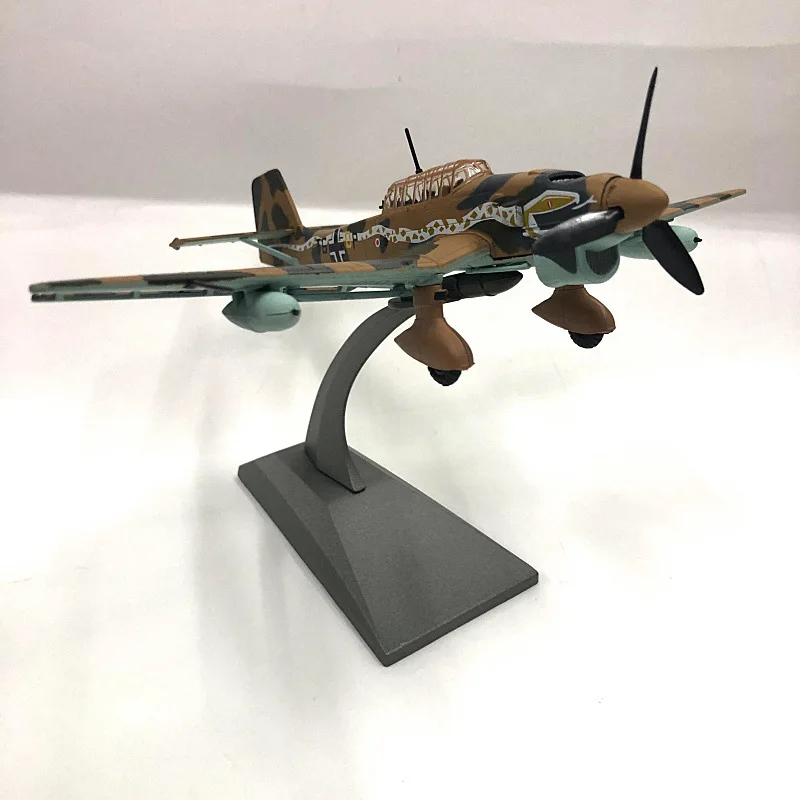 Diecast Plane Toy 1/72 Scale Junkers Ju-87 Bomber German Ww2 Alloy Fighter Aircraft Model Amer Static Display Collection