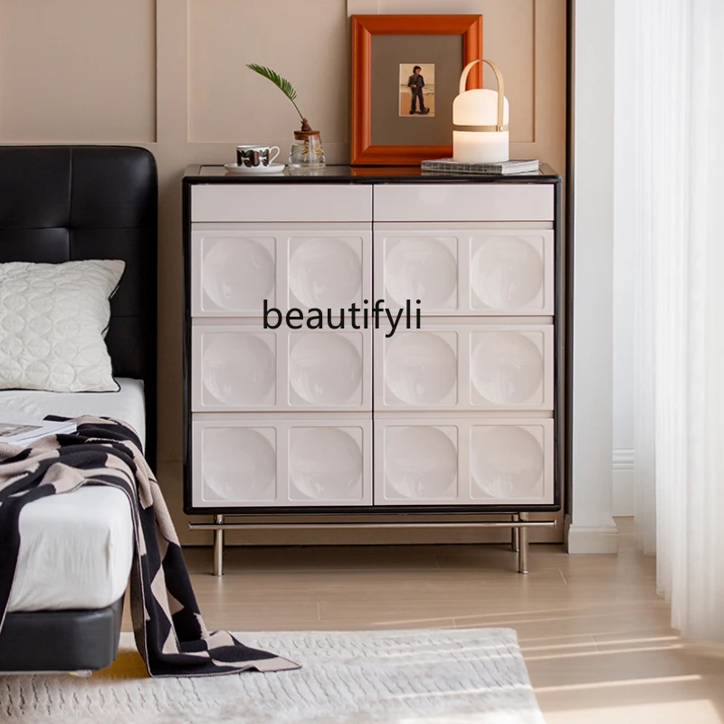 

Chest of Drawers Bedroom Locker Wall Storage Cabinet Light Luxury Nordic Living Room Clothes Closet