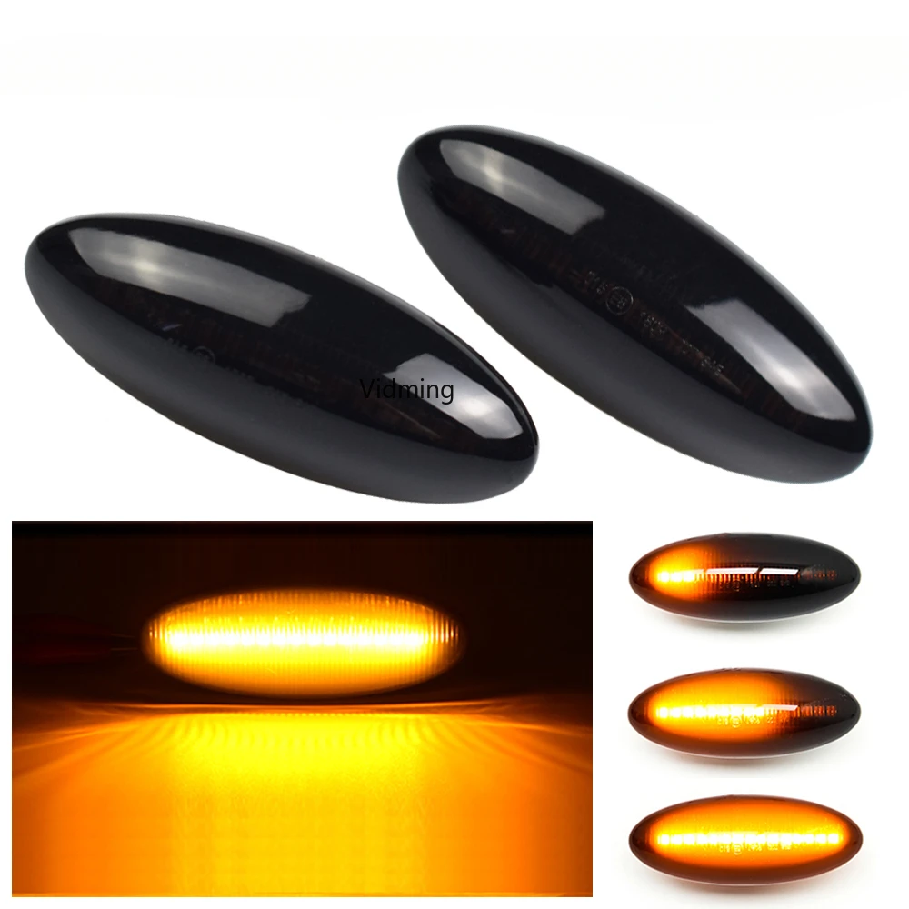 

2x For Toyota Yaris COROLLA Auris Mk1 E15 RAV4 Mk3 Dynamic Led Turn Signal Side Marker Lights Sequential Blinker Lamps