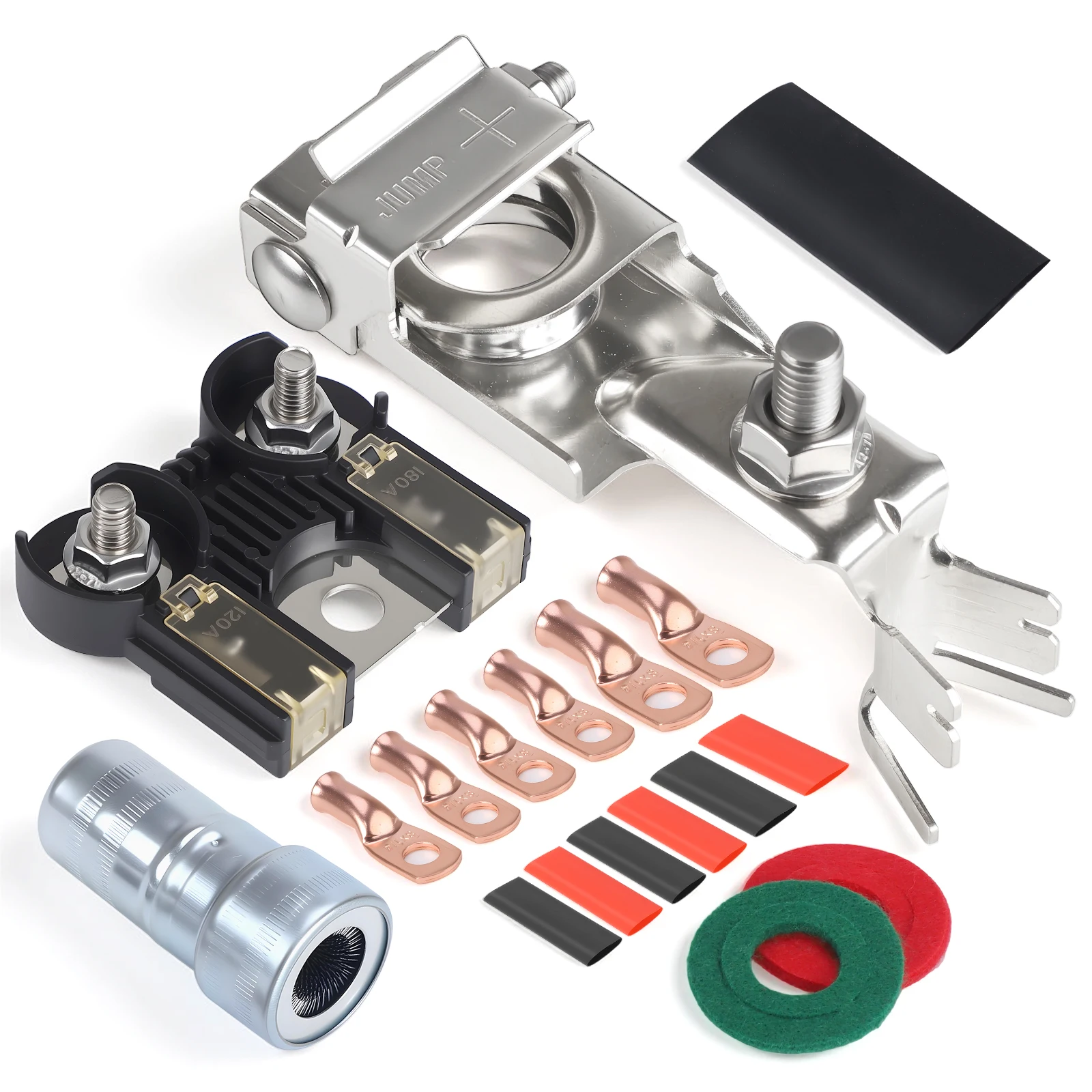 

68164797AA 68250245AA 956-356 Комплект предохранителей для аккумуляторной батареи 180 А 120 А BFT с гайками для Dodge Ram1500 2500 3500 2013-2019