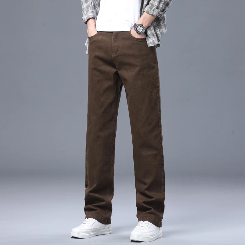Herren Stretch-Baumwollhose mit Geradem Bein Ganzjahres-Freizeithose für Business und Alltag Modische Koreanische Stilkleidung – Detail 10