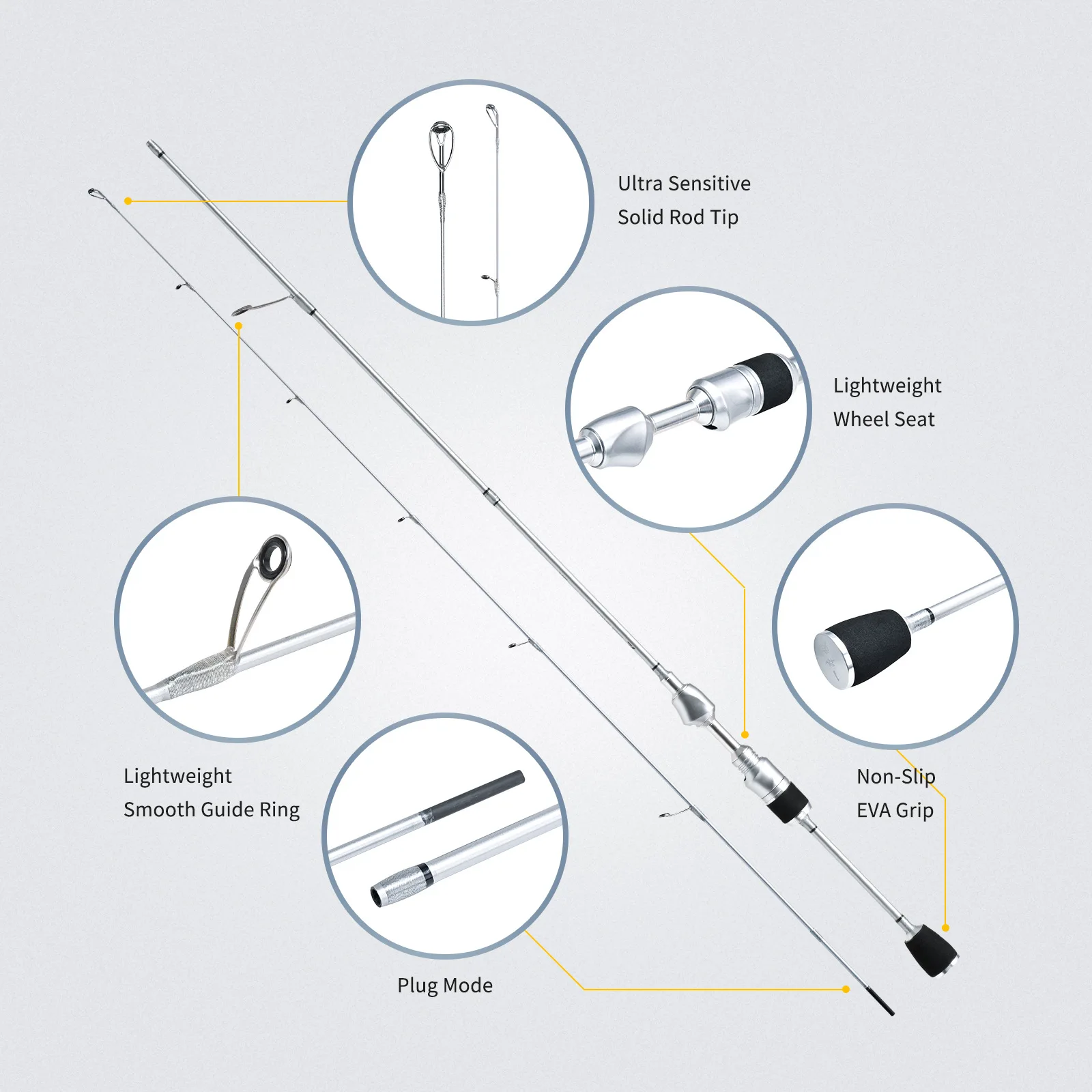 Silver Armor UL Horse Mouth Rod Adjustable Micro Material Route Ya Rod Fishing Rod Throwing Rod Retractable Fishing Rod