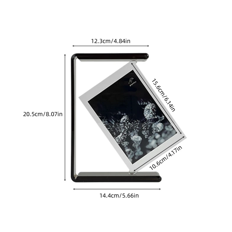 Creative Double-sided Rotating Acrylic Photo Frame