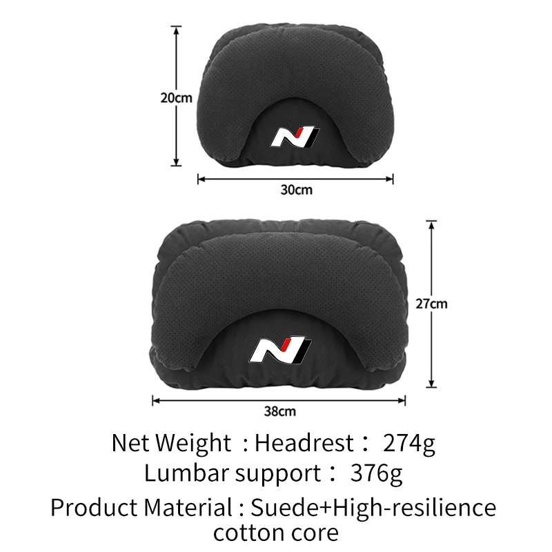 Car Seat Head Support Lumbar Cushion Headrest Neck Pillow For Hyundai I30 I20 IX35 I40 Azera 2014 Accent 2013 H1 IONIQ 5 6