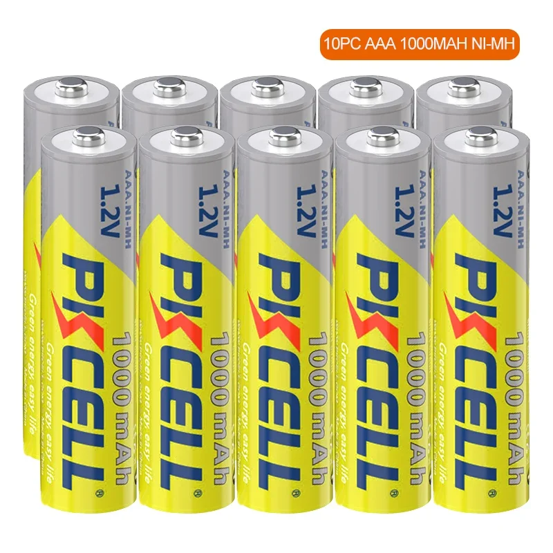 2PC/4PC/10PC/20PC 1000mAh Ni-MH AAA Battery AAA NIMH Rechargeable Battery 1.2V pkcell 1000 circle times for Toys Remote control
