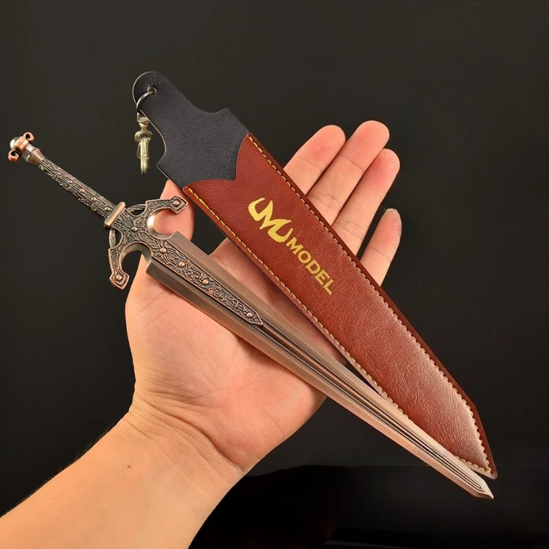 30 cm Eldenn Ordovis's Greatsword Armi modello Versione in pelle Periferiche di gioco Katana Spada giocattolo Ornamenti per il desktop Regali per ragazzi
