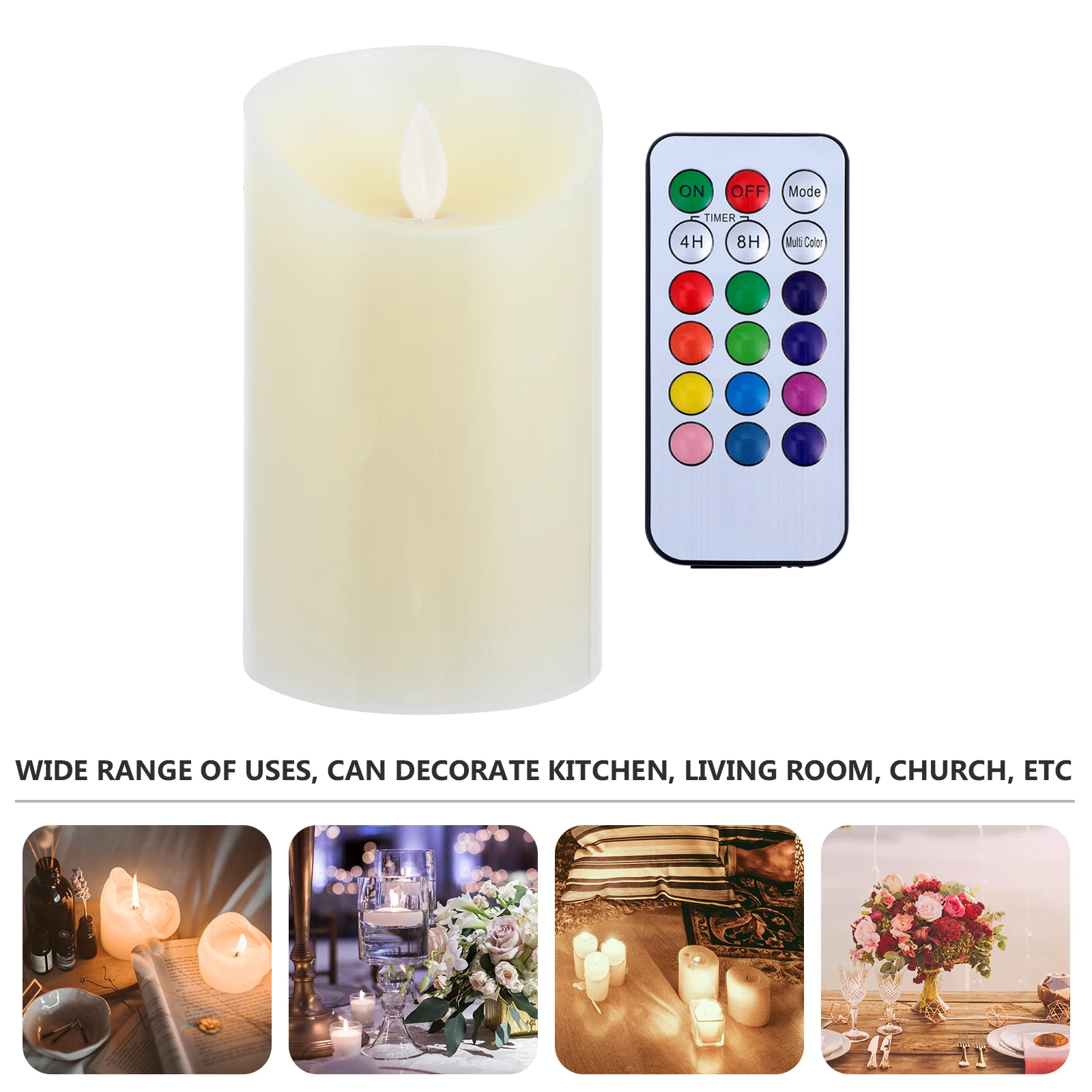 

2pcs Electronic C Colored Flameless C les les Colorful Flameless Operated Wedding Party Decorations Plastic nament