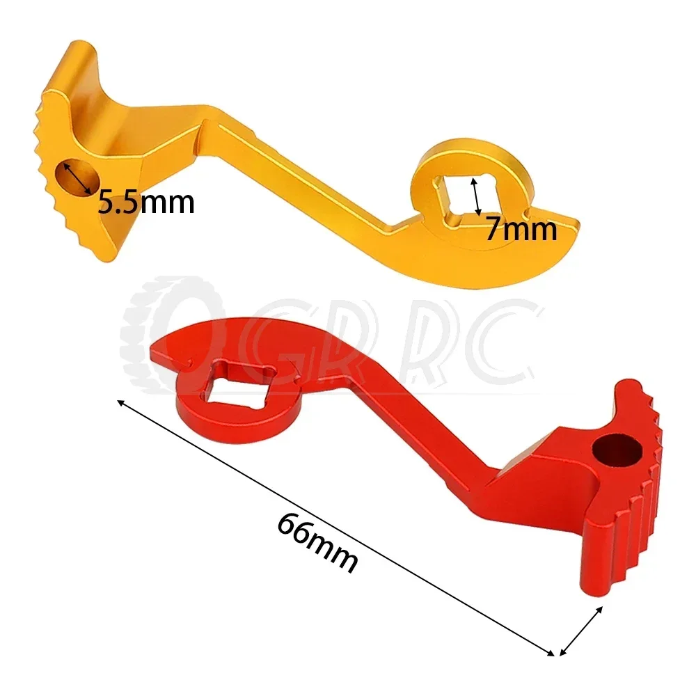 Aluminiowa CNC dźwignia kciuka nadajnik spust kierownicy jednoręczny adapter sterujący do Flysky Noble NB4 Lite PRO aktualizacja