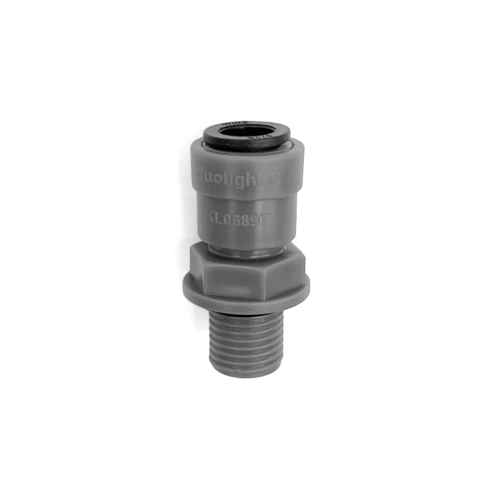 KegLand Duotight Push-in 8mm(5/16) X 1/4 BSP Male (With Seated O-ring) Plastic Quick Connect Pipe Hoose Connector Joint Fittings