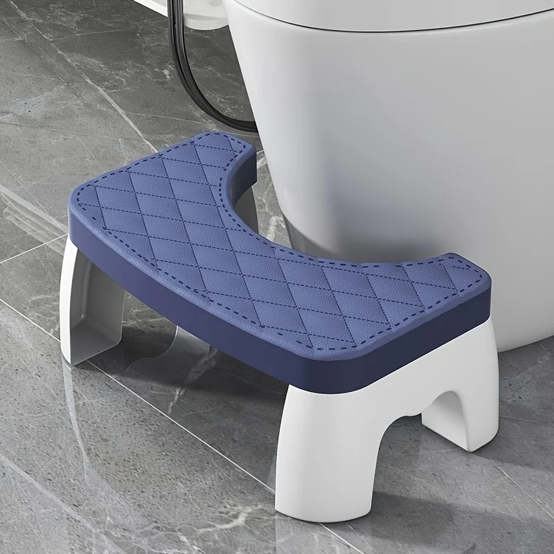 Tragbarer Toilettenhocker aus Kunststoff für alle Altersgruppen, bequeme Haltung, Hockhilfe für das Badezimmer, Toilettenhocker zum Hocken.