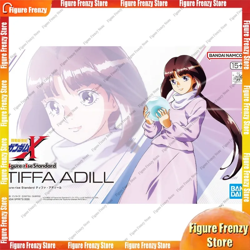 Oferta Especial: Figura Original Bandai, Figure-rise Standard FRS TIFFA ADILL After War Gundam X, Figura de Acción Anime, Molo para Arma