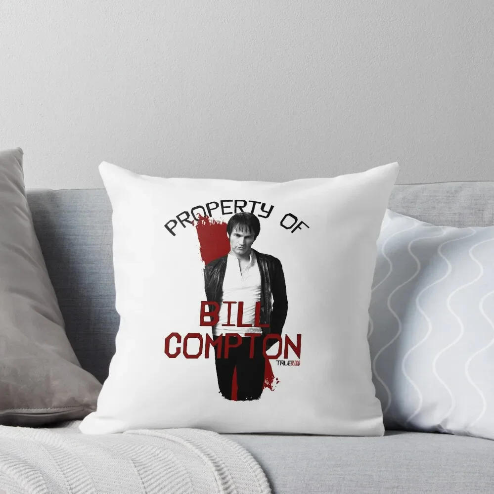 Property of Bill Compton Throw Pillow ornamental pillows home decor items covers for pillows Pillow