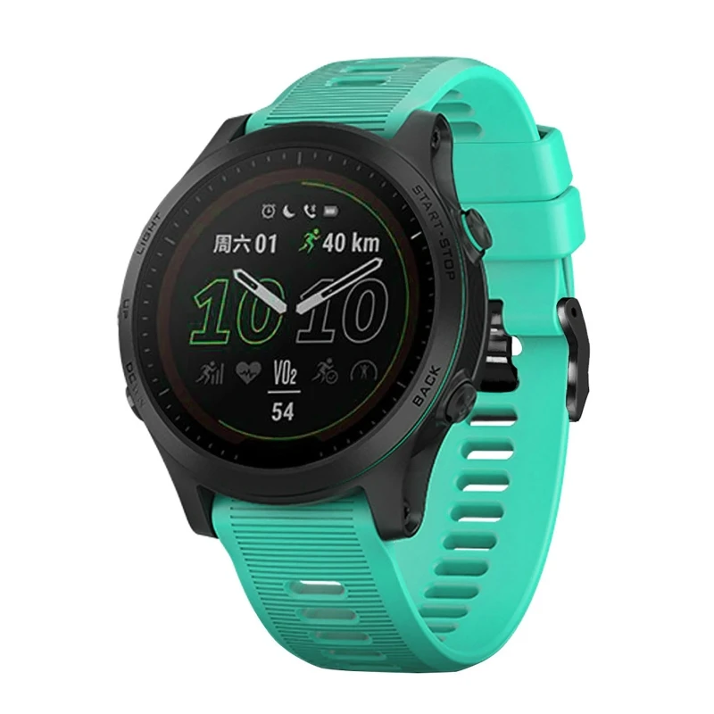 سيليكون الفرقة حزام ل Garmin Forerunner 955 أسورة ساعة ذكية استبدال معصمه الرياضة حزام مقاوم للماء حلقة