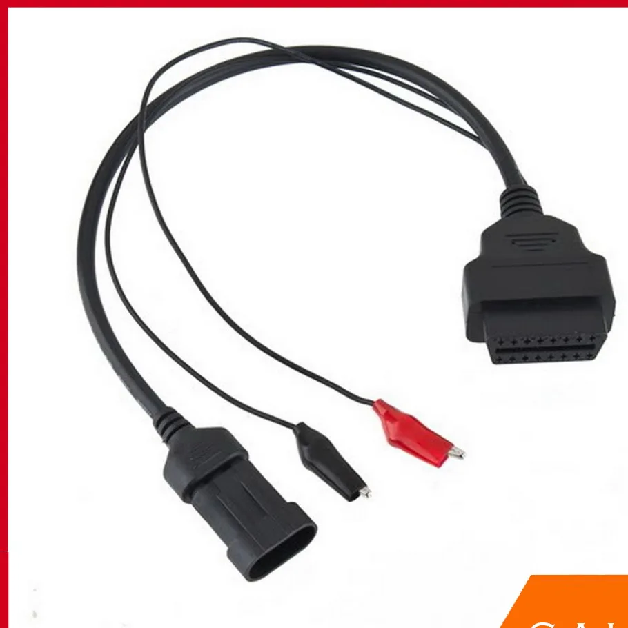 3 pin to OBD2 OBD 16 pin Car Diagnostic tool adapter Connector cable for Fiat Drop Shipping