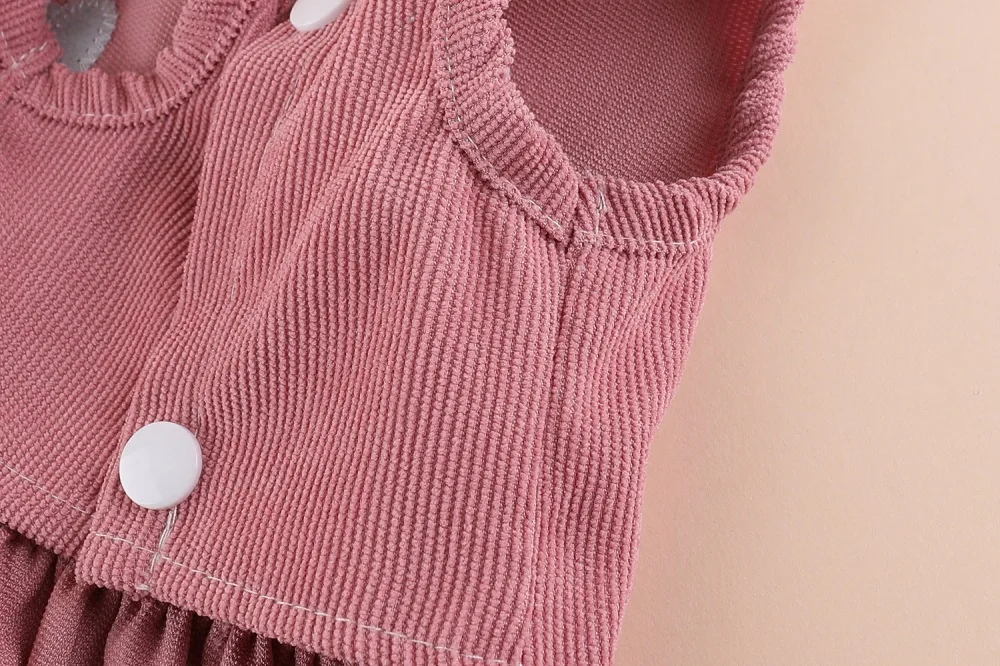 Prinzessinnen-Stil Kleidung für kleine Hunde und Katzen, Teddybär, Pomeranian Spezielles Niedliches Brust- und Rückenkleid – Detail 13