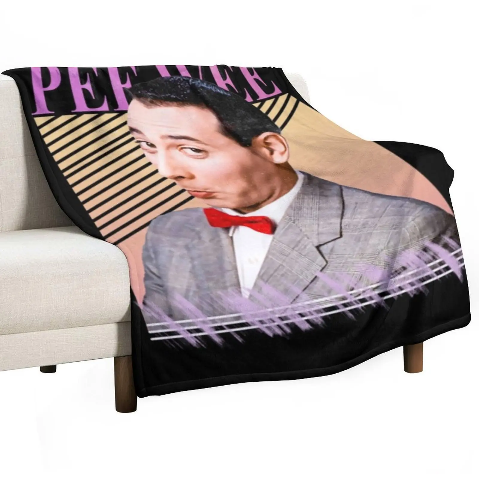 

PEE WEE HERMAN Throw Blanket Retros Blankets For Baby Picnic Thermals For Travel Blankets