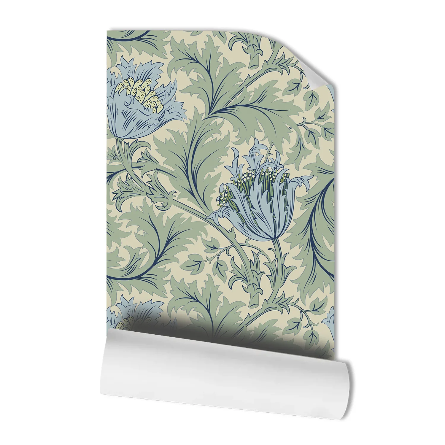 ボヘミアフラワー壁紙 ボヘミアンフローラ 剥がして貼る壁紙 ヴィンテージ 取り外し可能な植物コンタクトペーパー 寝室キャビネット用