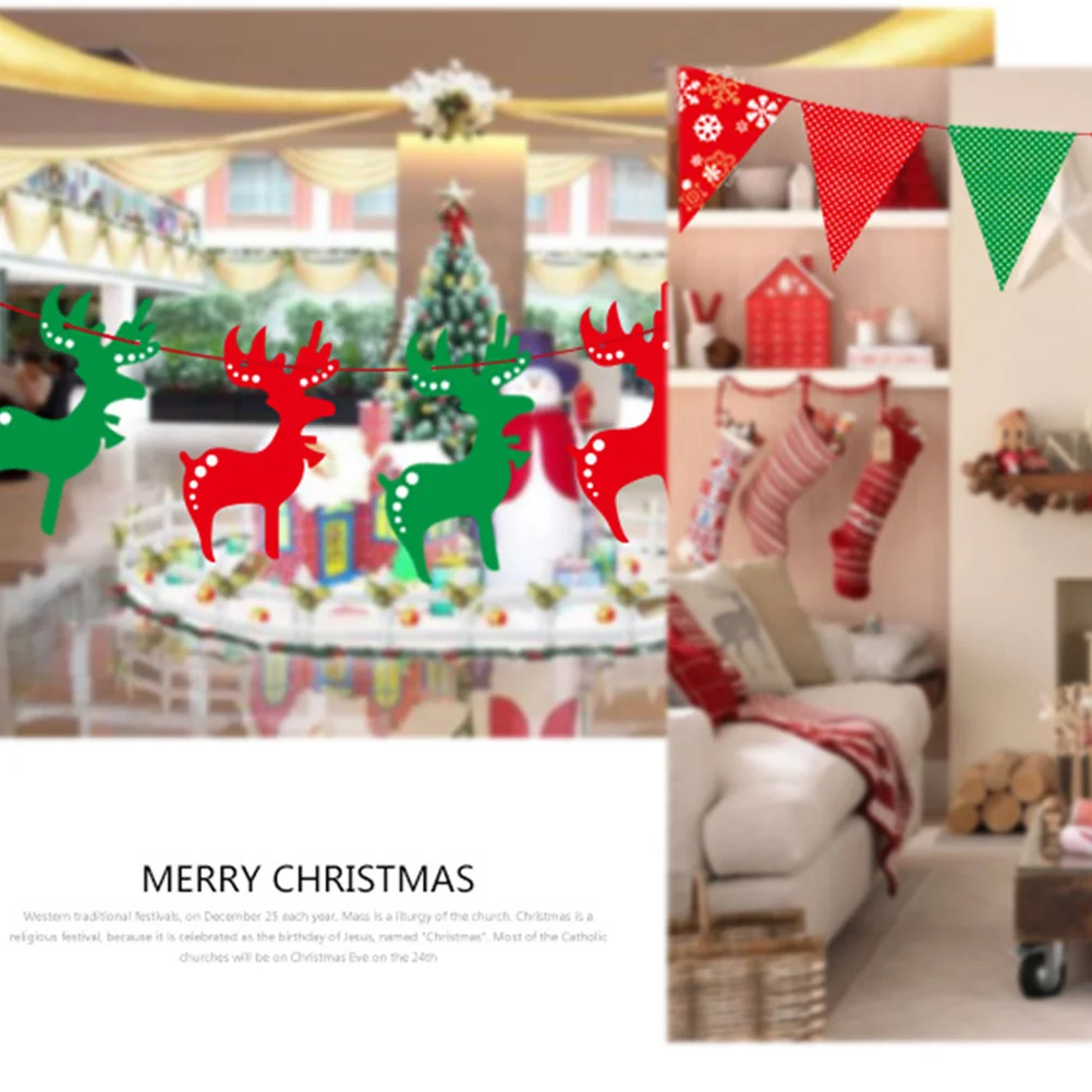 

3.5M Christmas Letter Banner Flag Garland Party Decoration For Holiday Home Mantel Display Merry Christmas Decorations