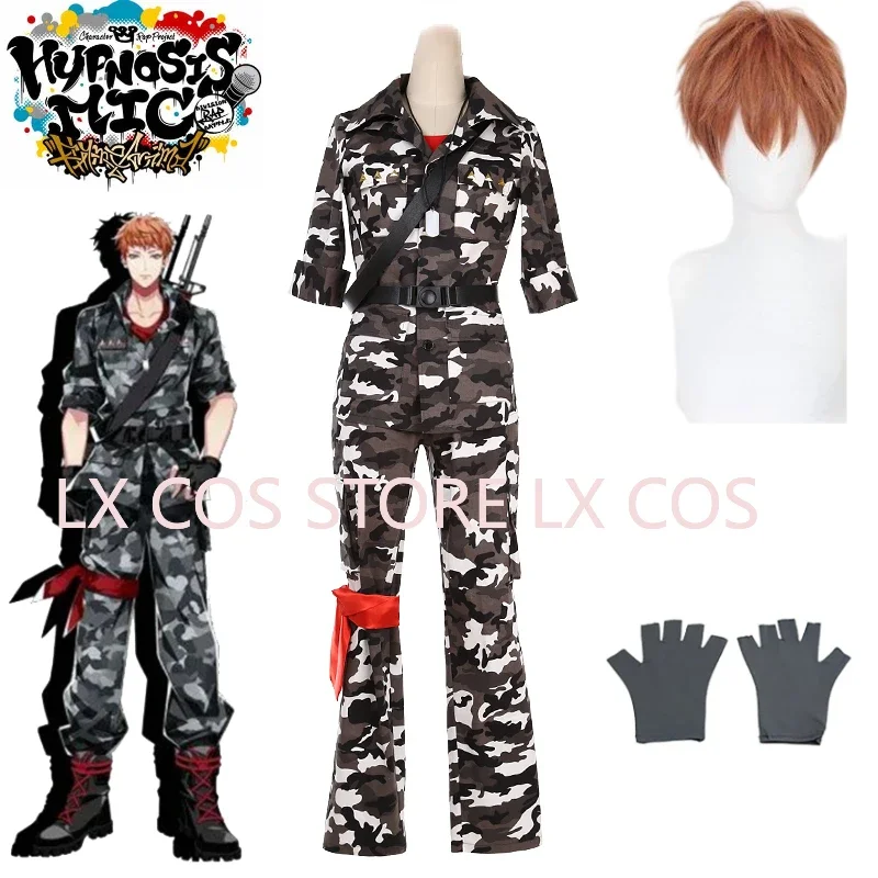 Anime Division Rap Battle Rio Mason Busujima Crazy M MAD TRIGGER CREW Hypnosis Mic Cosplay Costume with Gloves Custom size